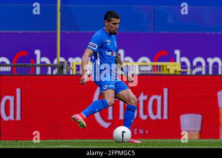 Genk, Belgique. 20 mai 2021. GENK, BELGIQUE - 20 MAI : Daniel Munoz de KRC Genk pendant le match Jupiler Pro League entre KRC Genk et Royal Antwerp FC à Luminus Arena le 20 mai 2021 à Genk, Belgique (photo de Joris Verwijst/Orange Pictures) crédit : Orange pics BV/Alay Live News Banque D'Images