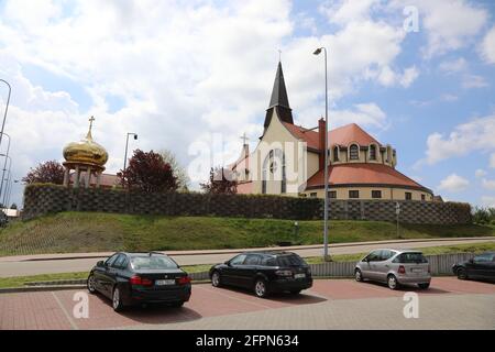 Śląska in Zgorzelec - eine römisch-katholische Gemeinde des Dekanats Zgorzelec in der Diözese Legnica . St Hedwig Kirche Banque D'Images