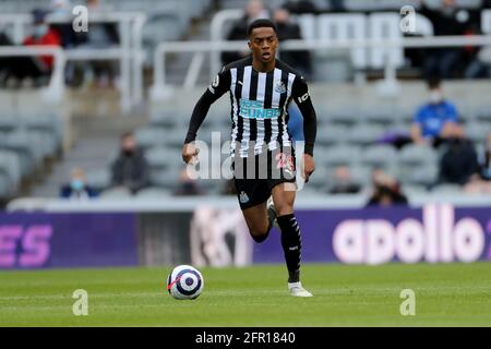 NEWCASTLE UPON TYNE, ROYAUME-UNI. 19 MAI Joe Willock de Newcastle United lors du match de la Premier League entre Newcastle United et Sheffield United à St. James's Park, Newcastle, le mercredi 19 mai 2021. (Credit: Mark Fletcher | MI News) Credit: MI News & Sport /Alay Live News Banque D'Images