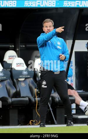 NEWCASTLE UPON TYNE, ROYAUME-UNI. 19 MAI Stephen Clemence de Newcastle United lors du match de la Premier League entre Newcastle United et Sheffield United au St. James's Park, Newcastle, le mercredi 19 mai 2021. (Credit: Mark Fletcher | MI News) Credit: MI News & Sport /Alay Live News Banque D'Images