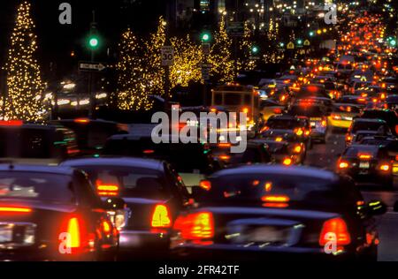 2005 TRAFIC DE NOËL HISTORIQUE PARK AVENUE MIDTOWN MANHATTAN NEW YORK VILLE ÉTATS-UNIS Banque D'Images