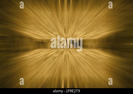 Une image d'arrière-plan en rafale dorée abstraite. Banque D'Images