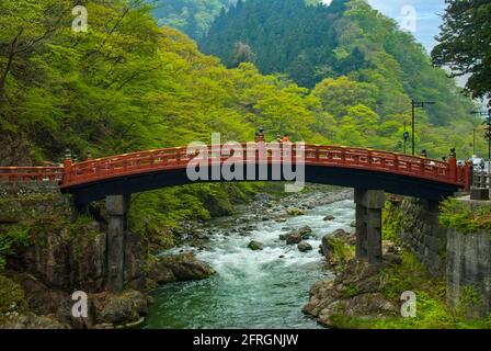 Pont Shinkyo, Nikko Banque D'Images