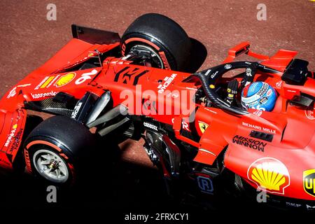 # 16 Charles Leclerc (mon, Scuderia Ferrari Mission Winnow), Grand Prix de F1 de Monaco au circuit de Monaco le 20 mai 2021 à Monte-Carlo, Monaco. (Photo de HOCH ZWEI) Banque D'Images