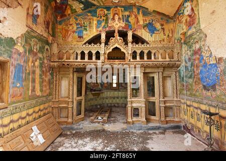 Église orthodoxe roumaine, Qasr al yahud, fleuve Jourdain, Israël Banque D'Images