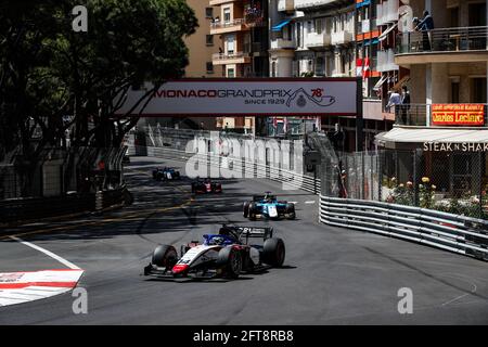 14 Beckmann David (ger), Charouz Racing System, Dallara F2, action pendant le championnat 2021 de Formule 2 de la FIA à Monaco du 21 au 23 mai - photo Florent Gooden / DPPI / LiveMedia Banque D'Images