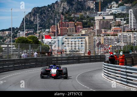 14 Beckmann David (ger), Charouz Racing System, Dallara F2, action pendant le championnat 2021 de Formule 2 de la FIA à Monaco du 21 au 23 mai - photo Florent Gooden / DPPI / LiveMedia Banque D'Images