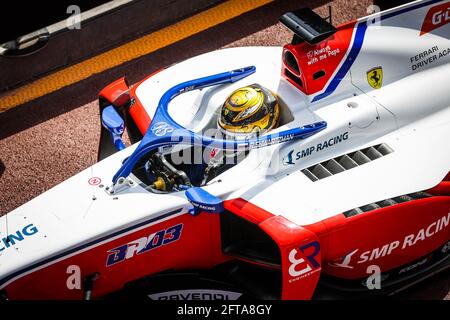 01 Shwartzman Robert (rus), Prema Racing, Dallara F2, action pendant le championnat 2021 de Formule 2 de la FIA à Monaco du 21 au 23 mai - photo Antonin Vincent / DPPI / LiveMedia Banque D'Images