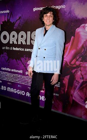 Rome, Italie. 20 mai 2021. Le chanteur albanais Ermal Meta assiste à la première du film Morrison. Rome (Italie), 20 mai 2021 crédit: dpa/Alamy Live News Banque D'Images