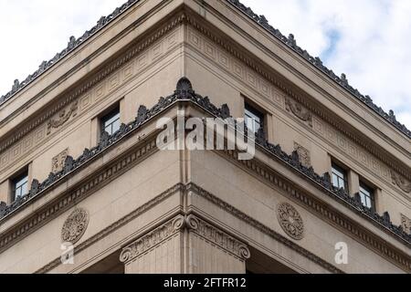 Détail de l’architecture de l’auditorium et de la salle ronde du 7e étage Eaton, lieu historique national du Canada. Le bâtiment est situé au 444 Yon Banque D'Images