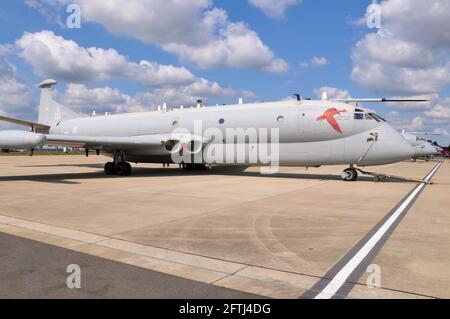 Royal Air Force, RAF, Hawker Siddeley Nimrod R1 signale l'avion 'avion de type 'Spy' XV249 à la RAF Waddington du 51 Escadron. Dernière année 2011 Banque D'Images