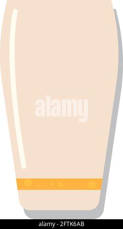 Icône de verre à bière vide isolé illustration vectorielle Illustration de Vecteur