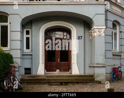 tenement début 20th c. , rue Curschmann 37 à Hambourg-Hoheluft-Ost, Allemagne, Europe Banque D'Images