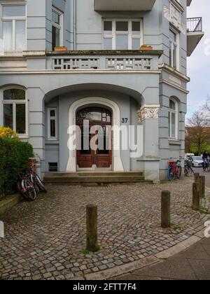 tenement début 20th c. , rue Curschmann 37 à Hambourg-Hoheluft-Ost, Allemagne, Europe Banque D'Images