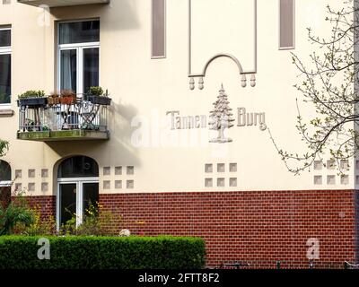 Zone de logement Tannenburg construit en 1907, Breitenfelder St. 46-48 à Hambourg-Hoheluft-Ost, Allemagne, Europe Banque D'Images