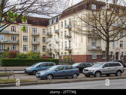 Wohnanlage Tannenburg erbaut 1907, Breitenfelder Straße. 46-48in Hamburg-Hoheluft-Ost, Deutschland, Europa zone de logement Tannenburg construit en 1907, Breiten Banque D'Images