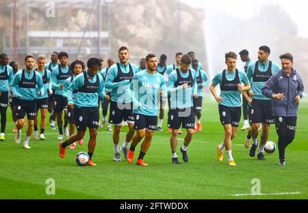 La Turbie, France - 21 mai 2021: COMME Monaco vs. RC Lens Training session avec l'allemand Kevin Voland et Aleksandr Golovin dans le Backround. Football, football, Monte Carlo, Banque D'Images