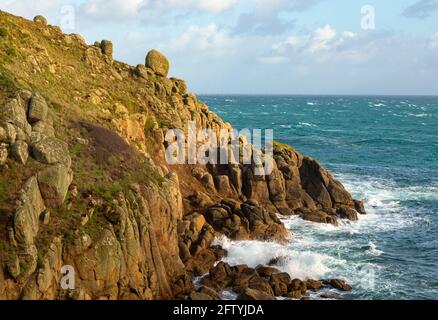 Porthgwarra Cove Banque D'Images