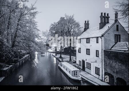 Worsley Delph et Nailmakers Basin, Bridgewater Canal, Worsley Banque D'Images