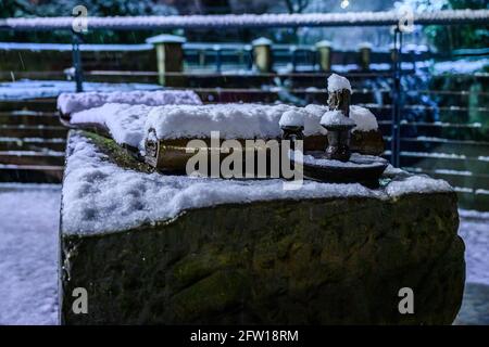 Worsley Delph et Nailmakers Basin, Bridgewater Canal, Worsley Banque D'Images