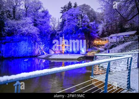 Worsley Delph et Nailmakers Basin, Bridgewater Canal, Worsley Banque D'Images