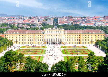 Château de Schönbrunn, Vienne, Autriche Banque D'Images