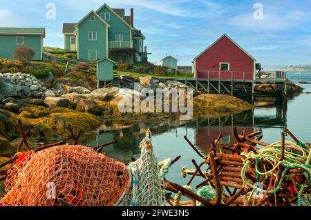 Port de Peggy's Cove, Nova Scotia, Canada Banque D'Images