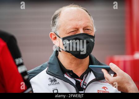 VASSEUR Frederic (fra), Team principal d'Alfa Romeo Racing ORLEN, portrait lors du Championnat du monde de Formule 1 2021, Grand Prix de Monaco du 20 au 23 mai à Monaco - photo Antonin Vincent / DPPI Banque D'Images