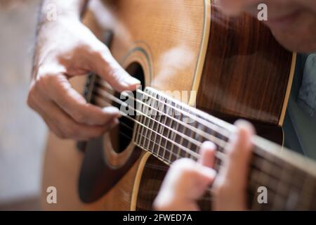 La musique est dans l'air Banque D'Images