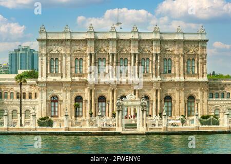 Le Palais de Dolmabahce, Istanbul, Turquie Banque D'Images