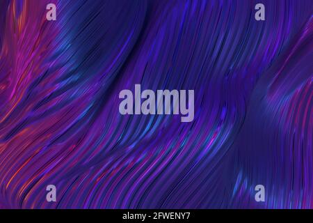 Forme de dégradé abstraite et texture ondulée bleue Banque D'Images