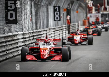 12 VIDALES David, Prema Powerteam, action lors du 3ème tour du Championnat régional d'Europe de Formule 2021 par Alpine à Monaco, du 21 au 23 mai 2021 - photo Florent Gooden / DPPI / LiveMedia Banque D'Images