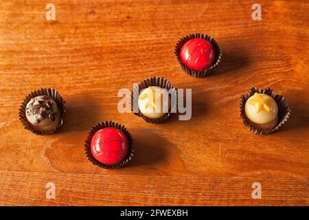 Petit fours vu d'en haut Banque D'Images