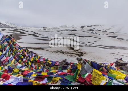 Différentes vues sur le col de Tanglangla Banque D'Images