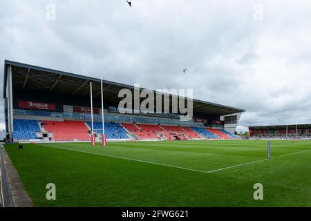 Salford, Angleterre - 22 mai 2021 - vue générale, AJ Bell Stadium avant la ligue de rugby Betfred Super League Round 7 Salford Red Devils vs Wigan Warriors au stade AJ Bell, Salford, Royaume-Uni Dean Williams/Alay Live News Banque D'Images