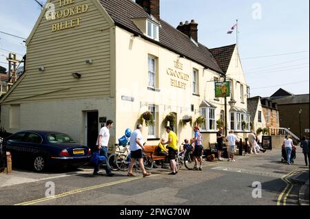 Le Billet Crooked Leigh-on-Sea Essex Banque D'Images