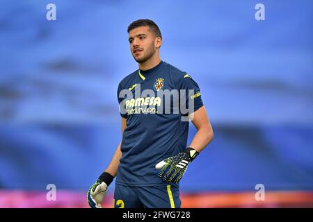 MADRID, ESPAGNE - MAI 22: Gardien de but Geronimo Rulli de Villareal pendant le match de la Liga Santander entre le Real Madrid et Villareal à l'Estadio Alfredo Di Stefano le 22 mai 2021 à Madrid, Espagne (photo de Pablo Morano/Orange Pictures) crédit: Orange pics BV/Alay Live News Banque D'Images