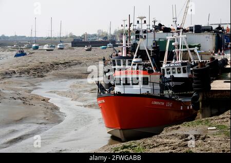 Bateaux Cockle Leigh-on-Sea Essex Banque D'Images