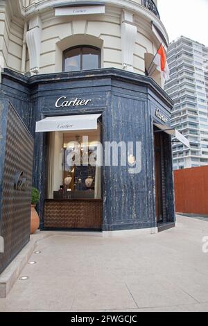 Boutique Cartier à Monaco, sur la côte d'azur. Banque D'Images