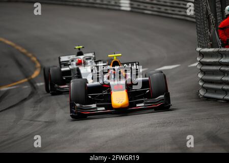 08 VIP Juri (est), Grand Prix Hitech, Dallara F2, action pendant le championnat 2021 de Formule 2 de la FIA à Monaco du 21 au 23 mai - photo Florent Gooden / DPPI Banque D'Images