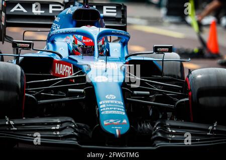 31 OCON Esteban (fra), Alpine F1 A521, action pendant le Championnat du monde de Formule 1 2021, Grand Prix de Monaco du 20 au 23 mai à Monaco - photo Antonin Vincent / DPPI / LiveMedia Banque D'Images