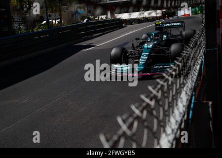 05 VETTEL Sebastian (ger), Aston Martin F1 AMR21, action pendant le Championnat du monde de Formule 1 2021, Grand Prix de Monaco du 20 au 23 mai à Monaco - photo Florent Gooden / DPPI Banque D'Images
