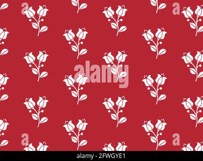 Imprimé fleuri abstrait dessiné à la main sans couture. Répétition floral .fleurs motif sans couture, fond, vecteur d'ornement, dessin floral à la main Illustration de Vecteur