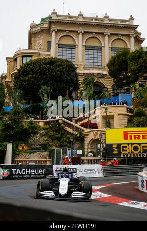 06 LATIFI Nicholas (CAN), Williams Racing F1 FW43B, action pendant le Championnat du monde de Formule 1 2021, Grand Prix de Monaco du 20 au 23 mai à Monaco - photo Florent Gooden / DPPI Banque D'Images