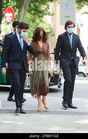 Madrid, Madrid, Espagne. 22 mai 2021. Invité assister au mariage Carlos Fitz-James Stuart et Belen Corsini à Madrid au Palais Liria le 22 mai 2021 à Madrid, Espagne crédit: Jack Abuin/ZUMA Wire/Alay Live News Banque D'Images