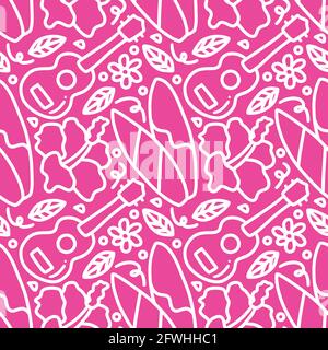 dessin d'hawaï dessiné à la main Illustration de Vecteur