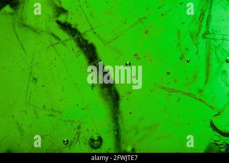 Texture abstraite de cristal vert comme arrière-plan. Plein écran Banque D'Images