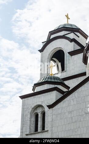 Belgrade, Serbie - 29 juillet 2014 : Église orthodoxe serbe de Saint-Sava à Belgrade Banque D'Images