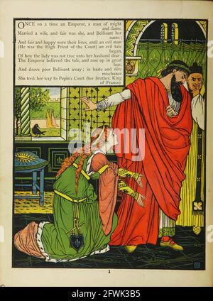 Valentine et Orson du livre le Marquis de Carabas livre d'images : contenant le pouss en bottes, la vieille mère Hubbard, Valentine et Orson, l'absurde ABC. Illustré par Walter Crane, Edmund Evans et Sarah Catherine Martin. Editeur Londres (Broadway, Ludgate) ; New York (416 Broome Street) : George Routledge et fils en 1874 Banque D'Images