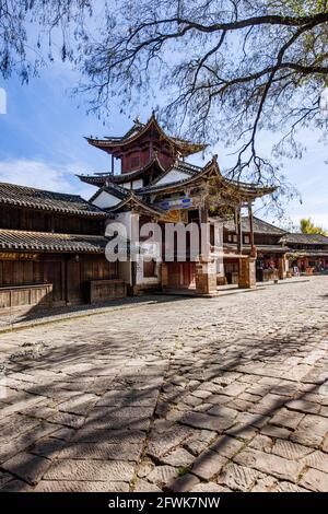 Dali bai, préfecture autonome minoritaire de la province du yunnan, district de JianChuan anciennes scènes de la ville de shaxi Banque D'Images